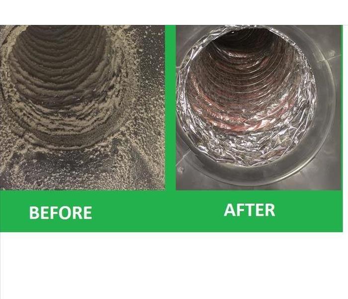 a before and after of a ventilation system 